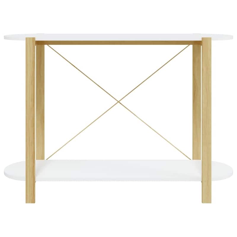 vidaXL Console Table Hallway Entryway Table Narrow Side Table Engineered Wood - 43.3"x15"x29.5"