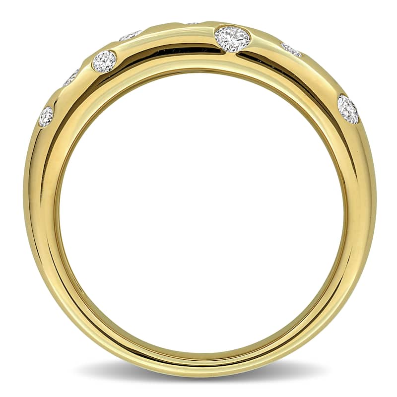 Miadora 1/3ct TW Diamond Band in 10k Yellow Gold