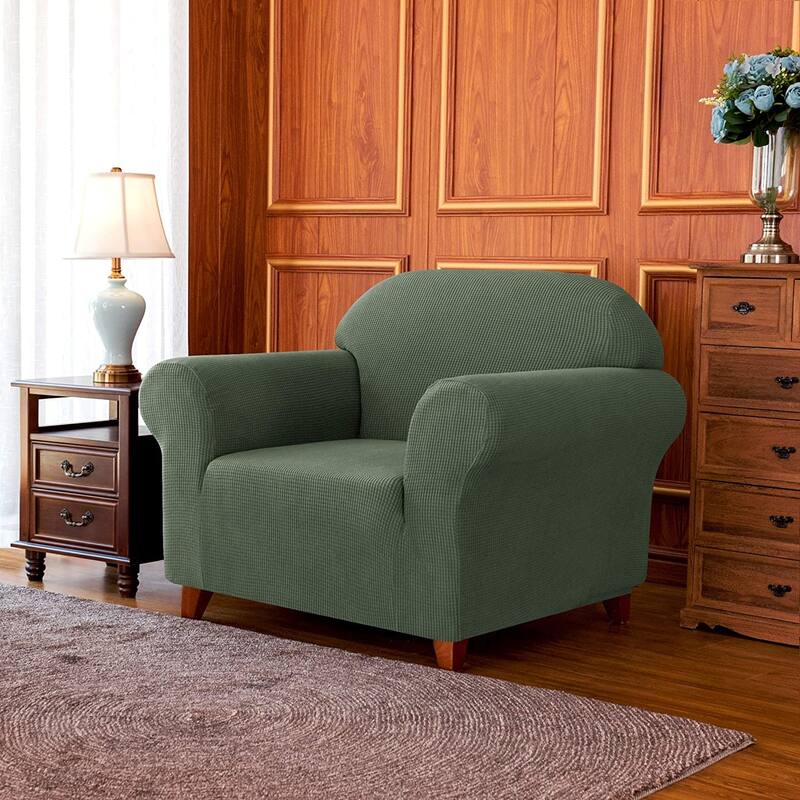 Subrtex 1-Piece Sofa Cover Stretch Soft Couch Loveseat Slipcover