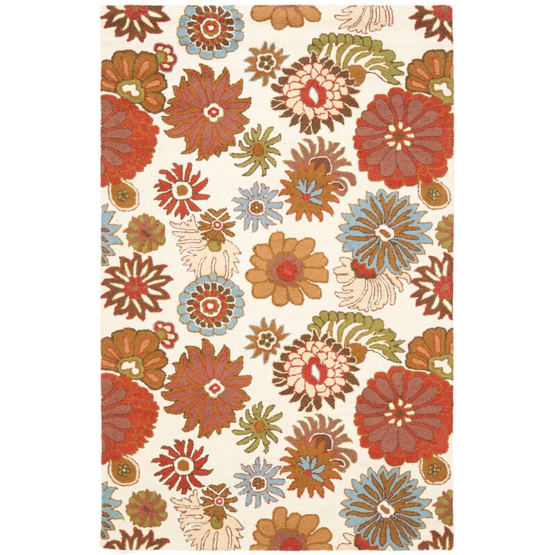 SAFAVIEH Handmade Blossom Arpita Modern Floral Wool Rug