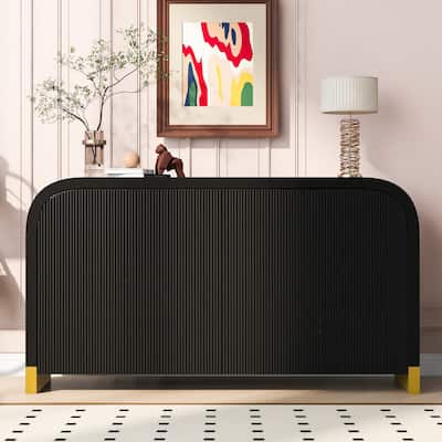 4 Door Storage Cabinet with Adjustable Shelves