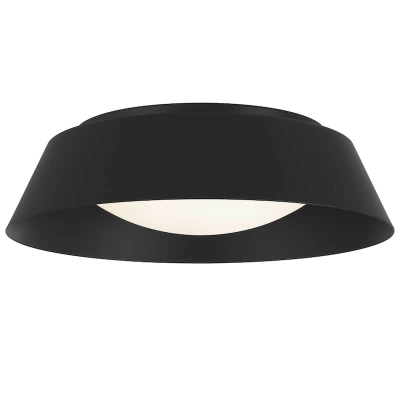 15 inch LED Flush Mount - Black