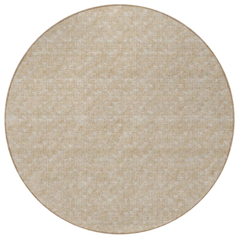 Hari Abstract Shapes Weather Resistant Classic Meets Modern Outdoor Rug