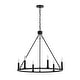 preview thumbnail 8 of 15, Acroma 6-light Farmhouse Rustic Round Wagon Wheel Chandelier with UL - 23''