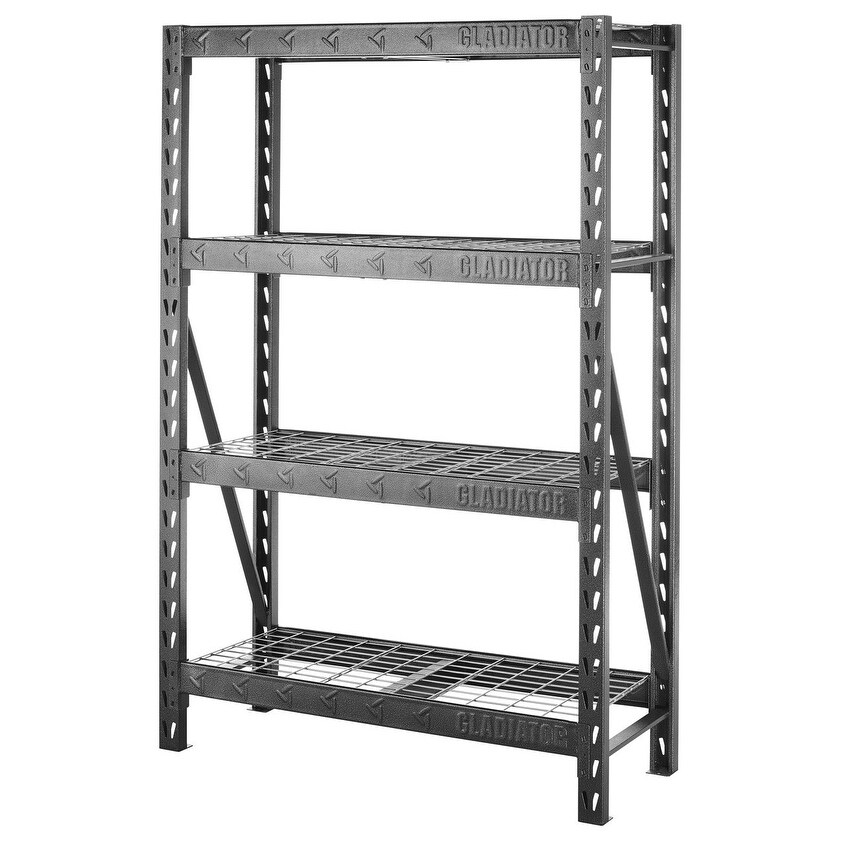 Gladiator 48" 5-Tier Shelf Storage Shelving Unit Gray for sale online GARK485XGG 