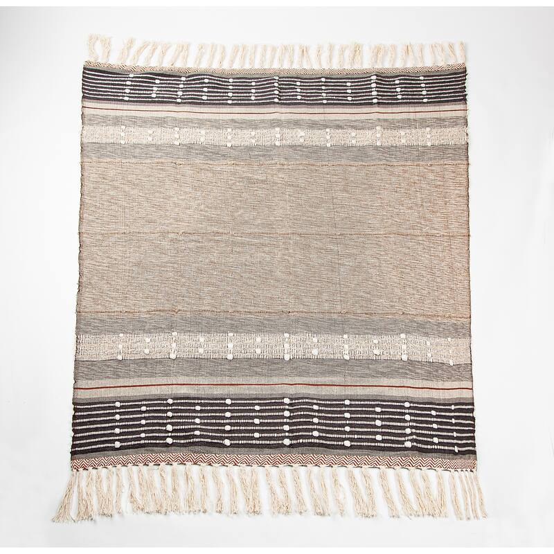 Tiba Multicolor Cotton Blend Throw