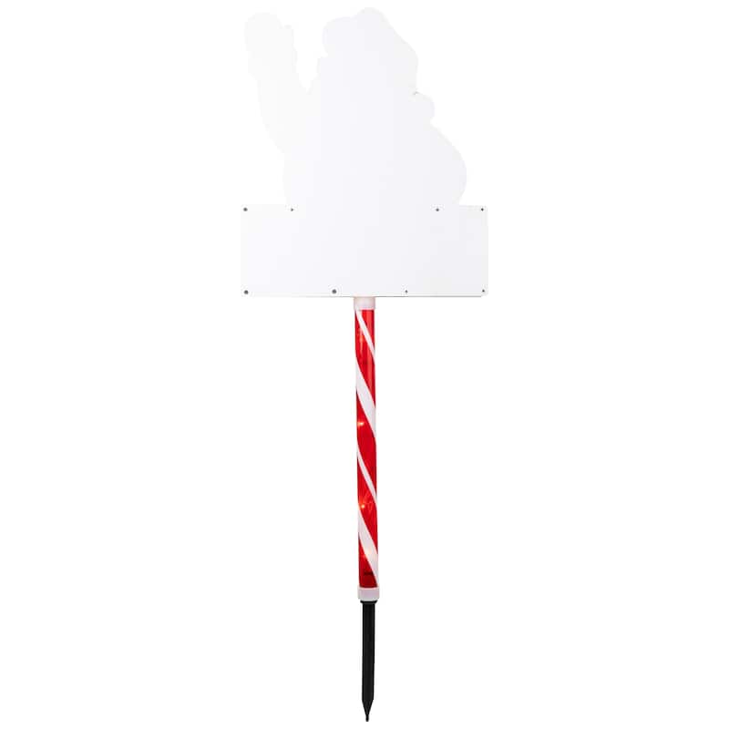 28" Lighted Santa Claus 'Merry Christmas' Lawn Stake - Clear Lights