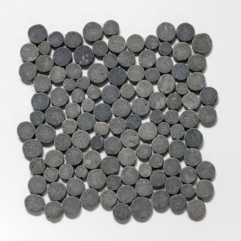 Cruz Bay Studio XD3R Penny Rounds - 11" x 11" Pebble and Rock Floor