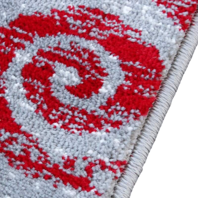 Modern Distressed Swirl Abstract Style Indoor Area Rug