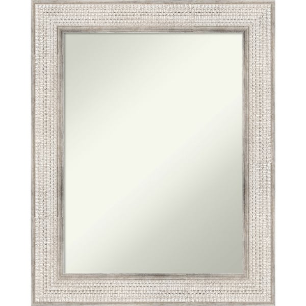 slide 2 of 30, Non-Beveled Wood Bathroom Wall Mirror - Trellis Silver Frame - Trellis Silver
