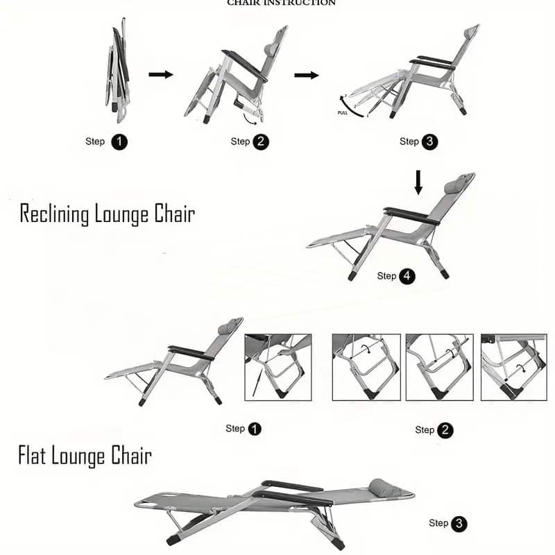 Premium Foldable Chaise Lounge