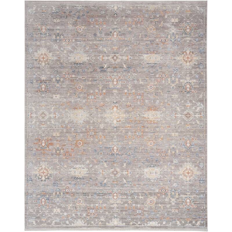 Nourison Timeless Classics Indoor Persian Area Rug - 9' 10" x 13' - Grey - Rectangle