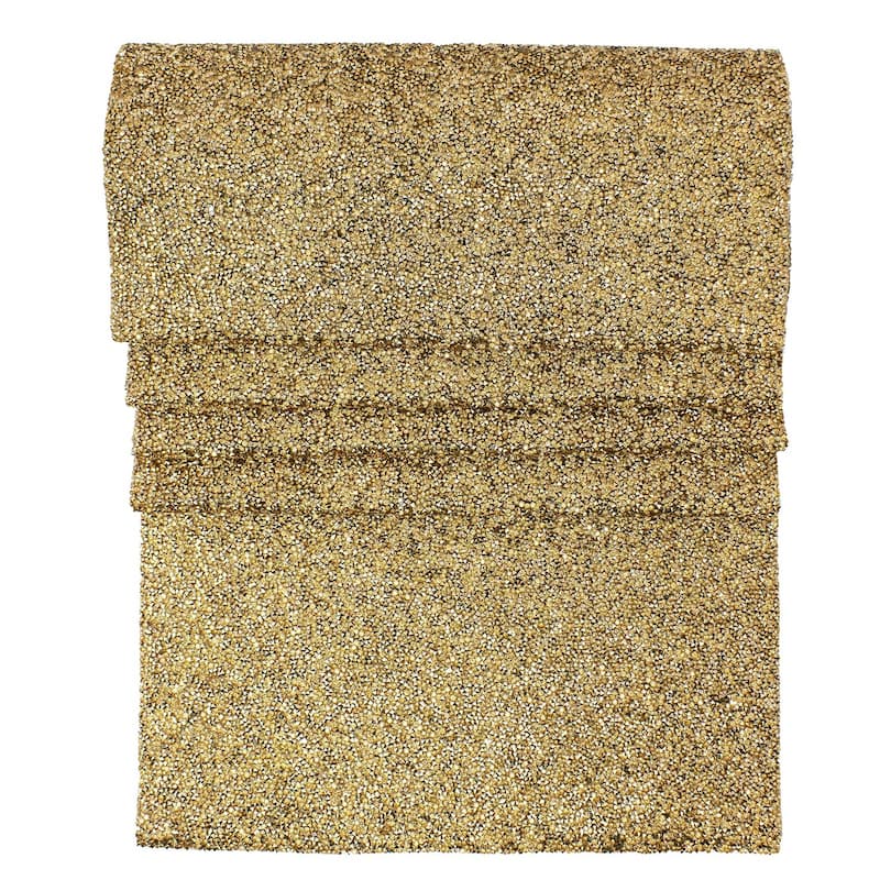 Sparkles Home Luminous Rhinestone Table Runner - 36 - Champagne