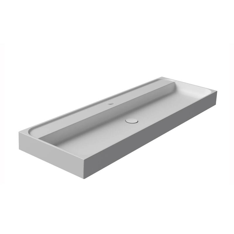 WS Bath Collections Unit Plus 140A.01 Unit Plus 55-1/8" Rectangular - Glossy White