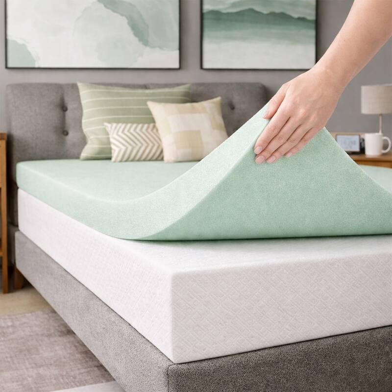 ONETAN , 1-inch Foam Topper,Adds Comfort to Mattress.