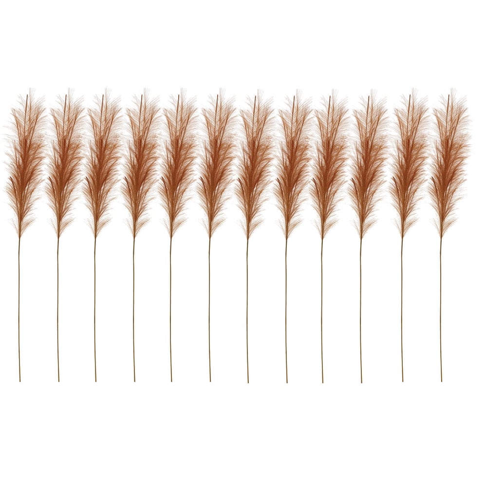 Polyester Bristle Grass Branch, Set of 12