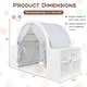 preview thumbnail 5 of 4, Kids Playhouse 3-in-1 w/8 Cubbies Mattress Space & Curtain Shades - White