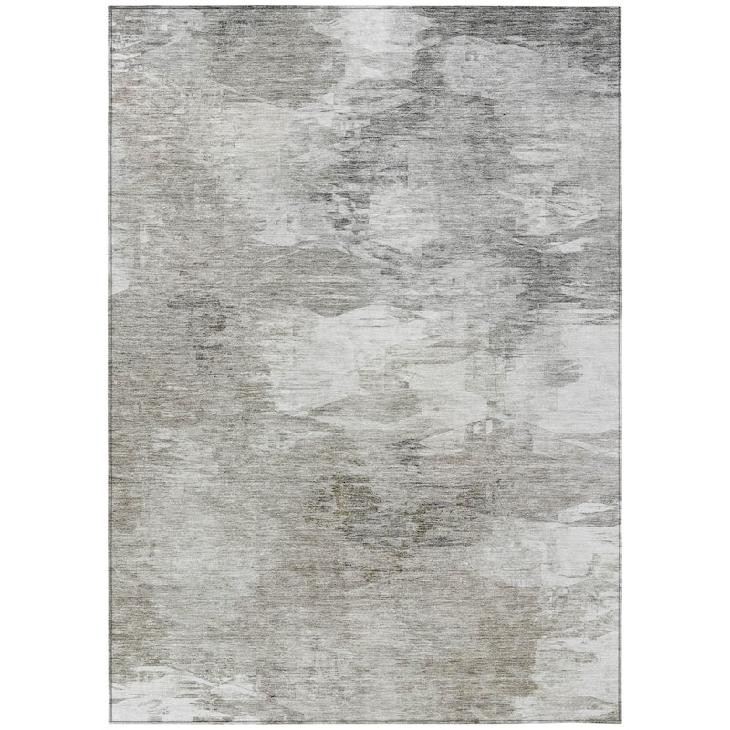 Machine Washable Indoor/ Outdoor Chantille Modern Ombre Rug