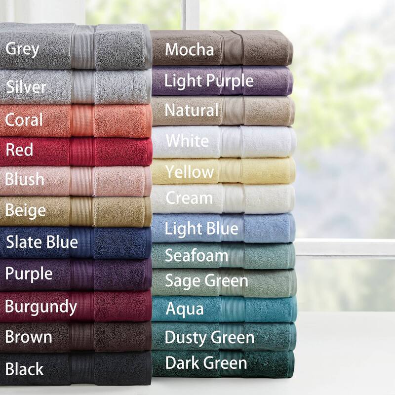 Ultra-Soft One hundred percent Cotton Absorbent Towel Set 34x68" - 2PK