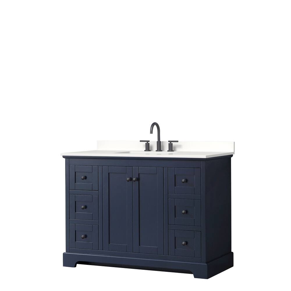 Avery 48-inch Single Vanity, Quartz Top