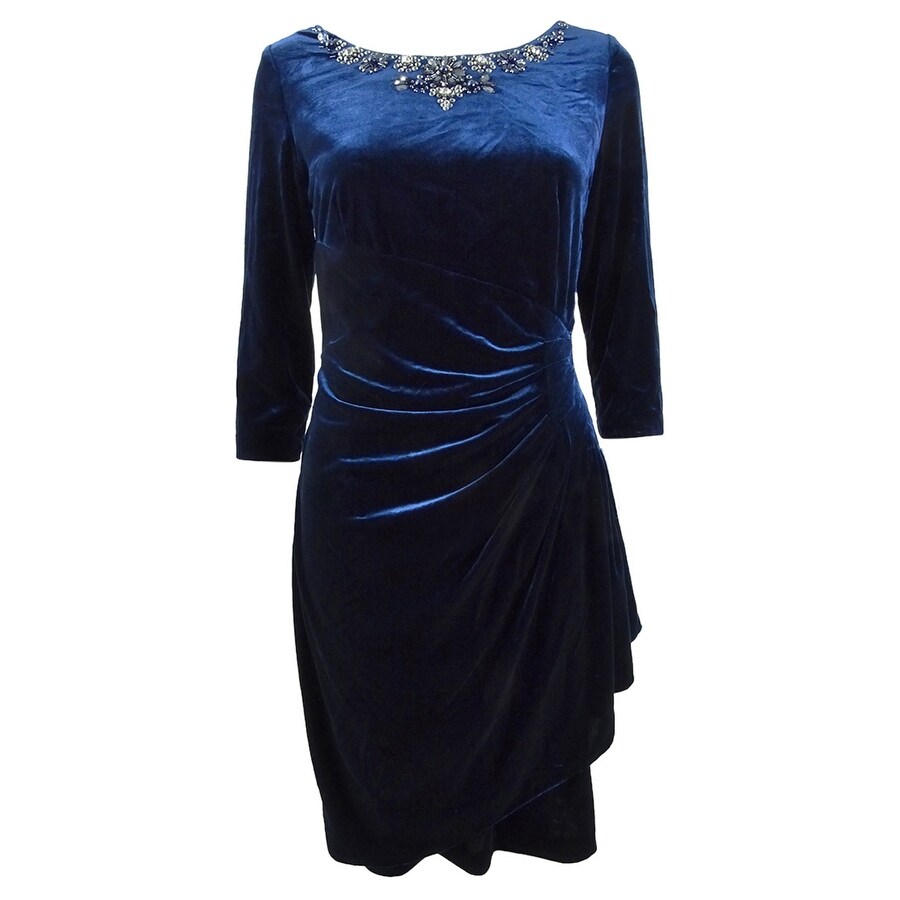 velvet beaded dress