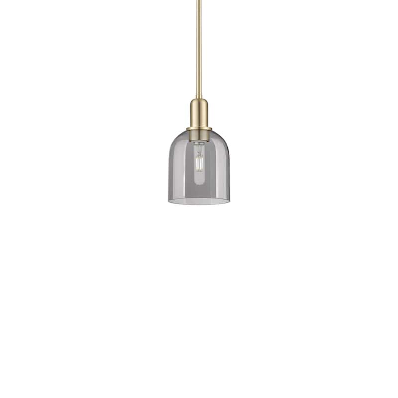 Innovations Lighting 716-1S-11-6 Bella Pendant Bella 6" Wide Mini - Champagne Bronze / Light Smoke