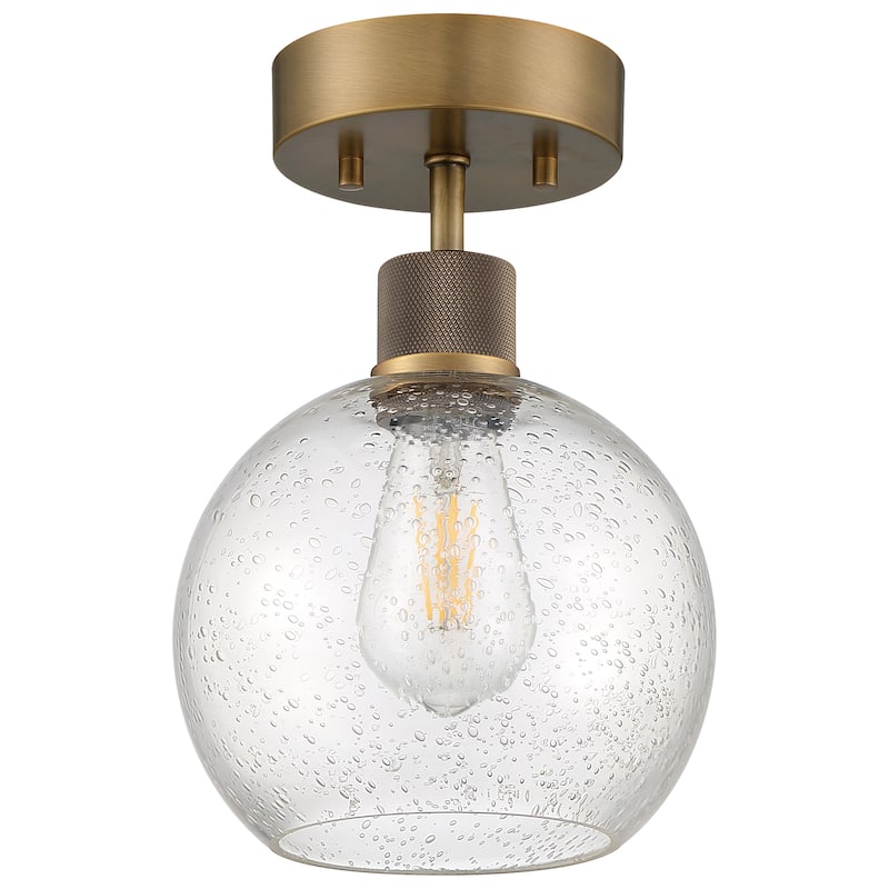 Port Nine Burgundy LED Semi-Flush Light