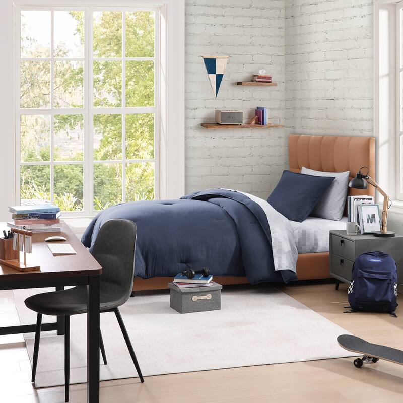Tommy Hilfiger Solid Reversible Comforter Bonus Set