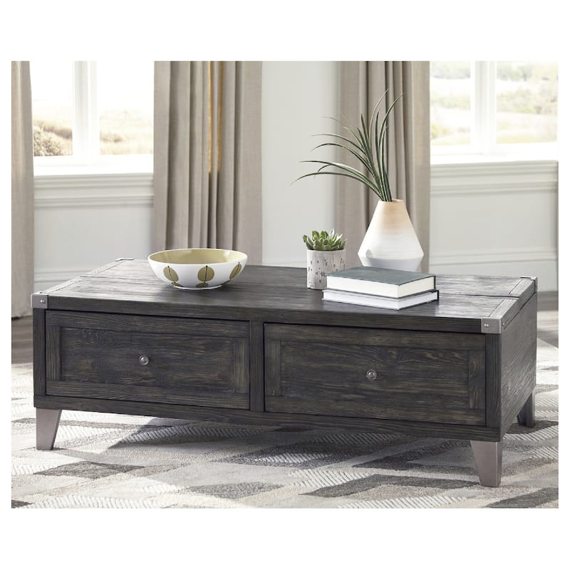 Signature Design by Ashley Todoe Dark Gray Coffee Table with Lift Top - Wood