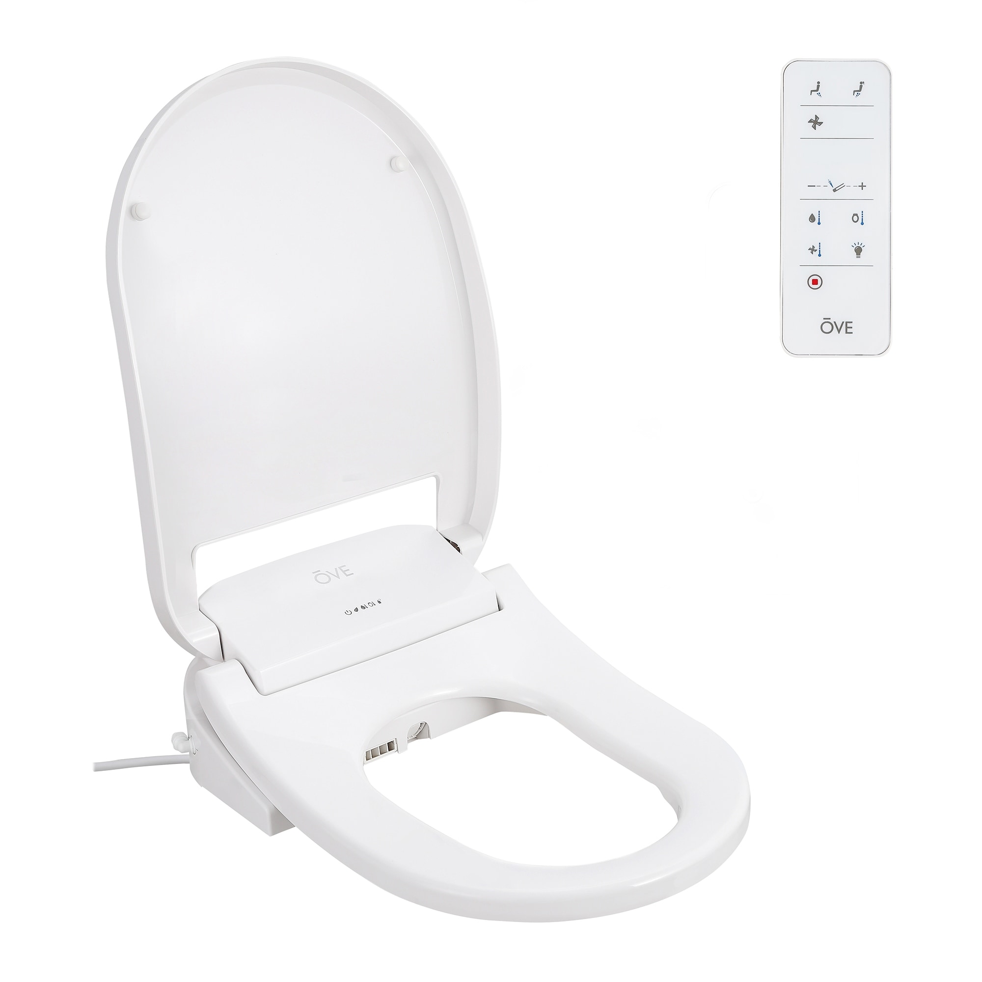 7 Color Changing LED Hibbent Elongated Toilet Seat with Colorful Night Light 