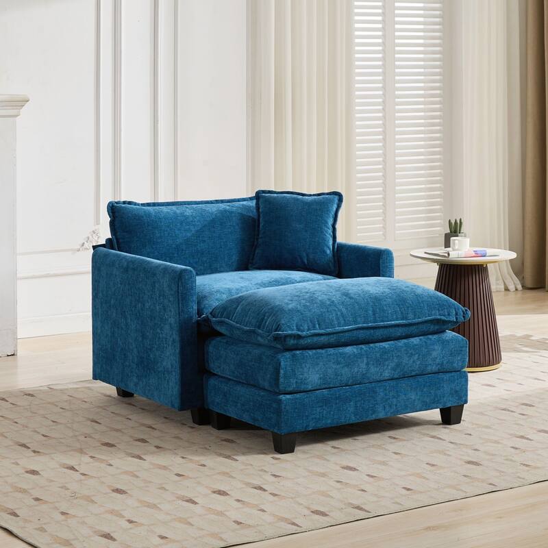 Modern Sectional Cloud Sofa Ottoman for Living Room and Bedroom