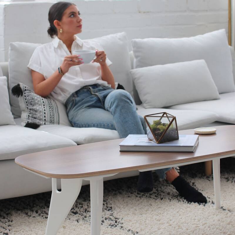Hoek Long Coffee Table - 47.5" L x 20" W x 15" H