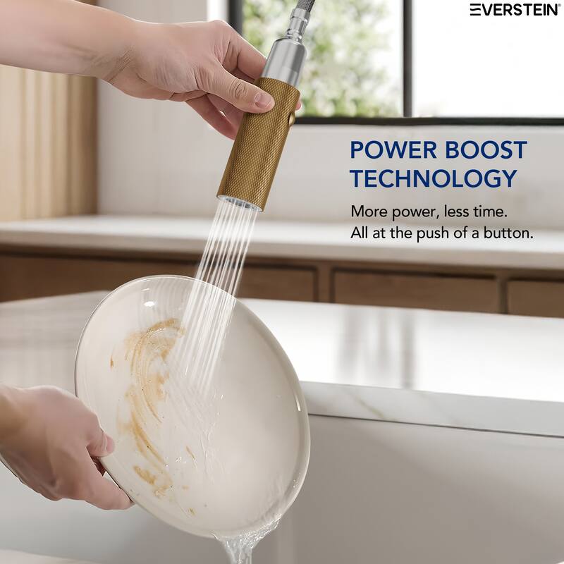 Single-Handle Pull-Down Sprayer Kitchen Faucet with 360° Spout Swivel