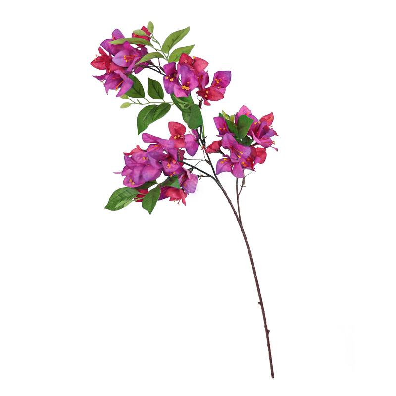Set of 4 Fuchsia Artificial Bougainvillea Flower Stem Spray 30in - 30" L x 10" W x 5' DP