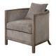 preview thumbnail 2 of 6, Uttermost Viaggio 29 Inch Tall Wood Framed Arm Chair with Fabric