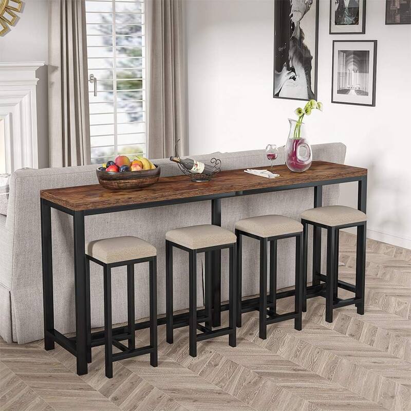 70.9 inch Extra Long Console Table Behind Couch, Easy Assembly Sofa Table for Living Room Small Space
