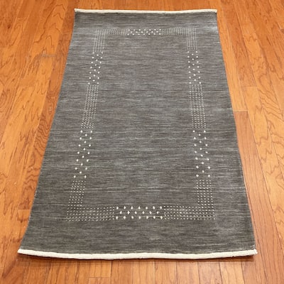HERAT ORIENTAL Handmade Gabbeh Wool Rug - 3' x 5'