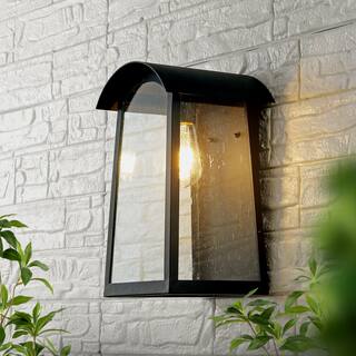 SAFAVIEH Lighting Adalai Outdoor Wall Sconce - 8" W x 8" D x 14" H