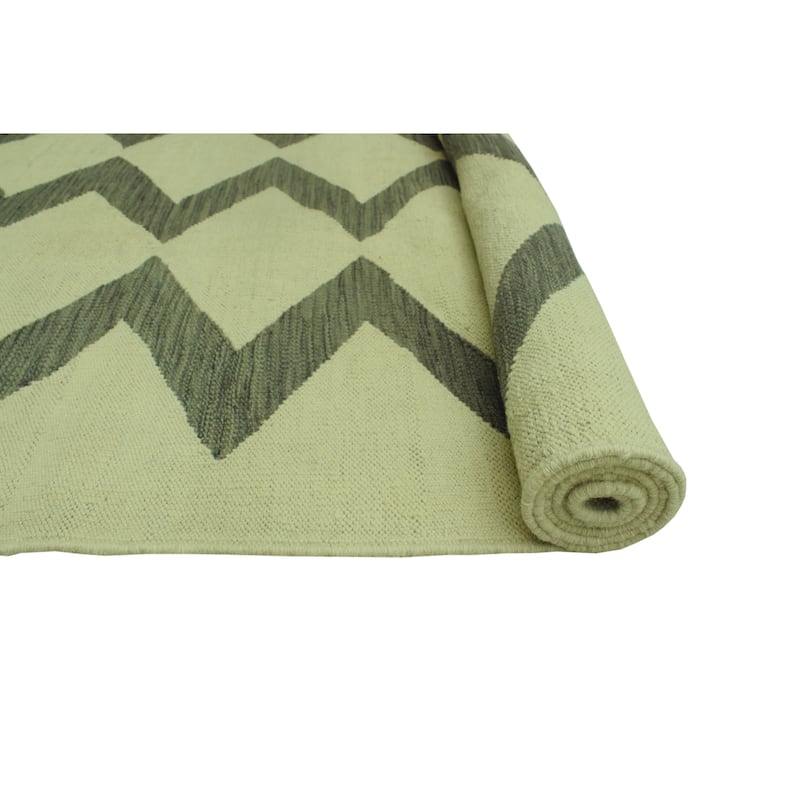 Winchester Flatweave Colleen Beige/Brown Rug - 6'10" x 9'9"