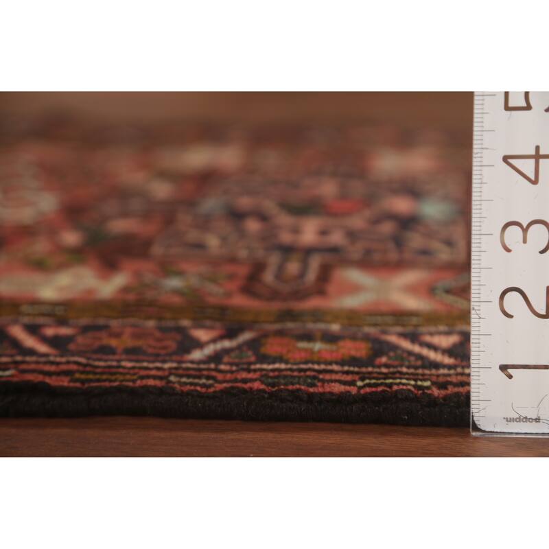 Tribal Geometric Gharajeh Persian Runner Rug Handmade Wool Carpet - 2'5" x 9'7"