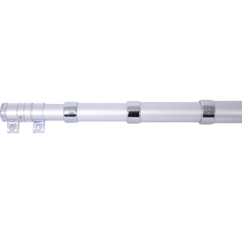 16FT Heavy Duty Aluminum Telescopic Flag Pole Kit, Sectional Flag Pole Kit, Outdoor Inground Flag Poles with Topper Balls