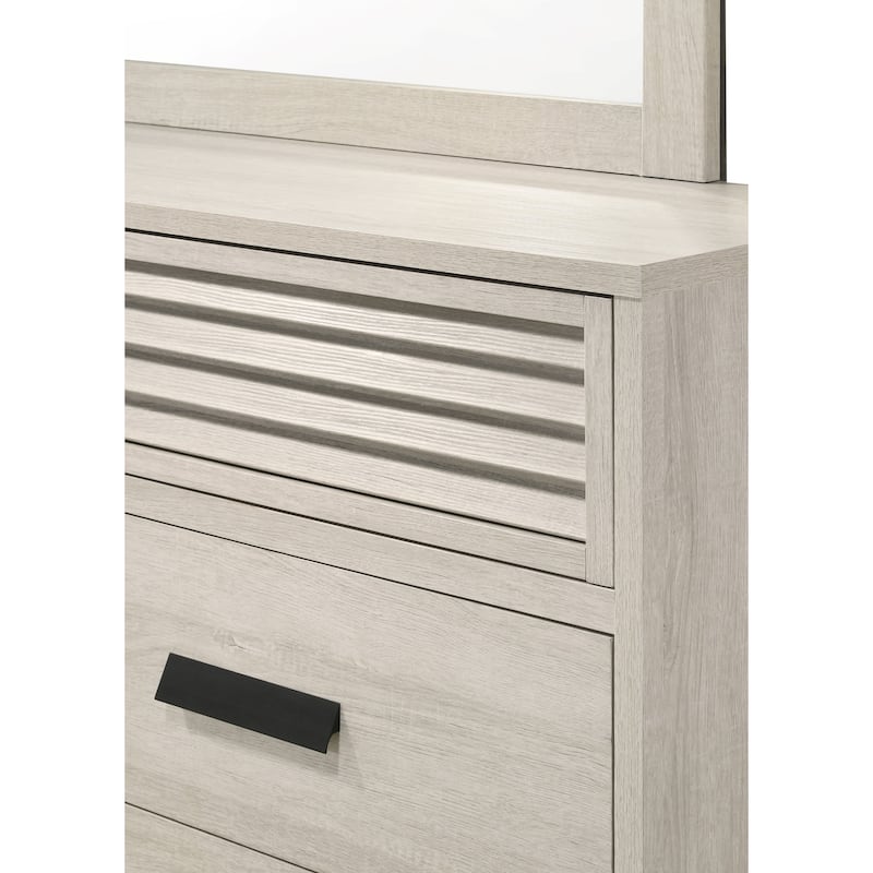 Vanni White Panel Bed