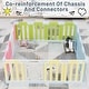 preview thumbnail 21 of 19, Homall 16-Panel Baby Playpen Kids Activity Centre Playard Center with Lock Door Rubber Bases,Multi-color