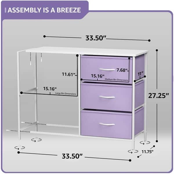 dimension image slide 0 of 5, Kids Dresser with 5 Drawers