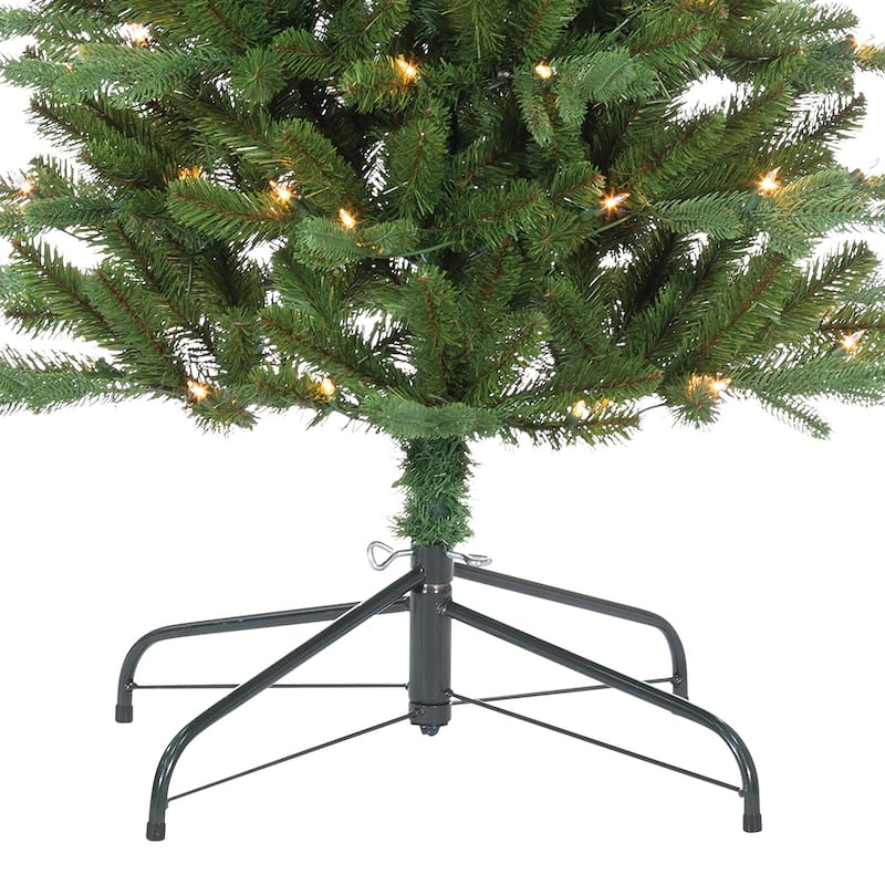 6.5 ft. Pre Lit Clear UL Natural Cut Narrow Dover Pine