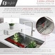 preview thumbnail 10 of 15, STYLISH 28 inches Workstation 60/40 Double Bowl Undermount 16 Gauge Stainless Steel Kitchen Sink with Accessories included