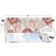 preview thumbnail 5 of 4, Boho Shabby Chic Floral Girl Window Curtain Valance Ivory Bohemian Vintage Garden Watercolor Flower Nature Elegant Dusty Rose