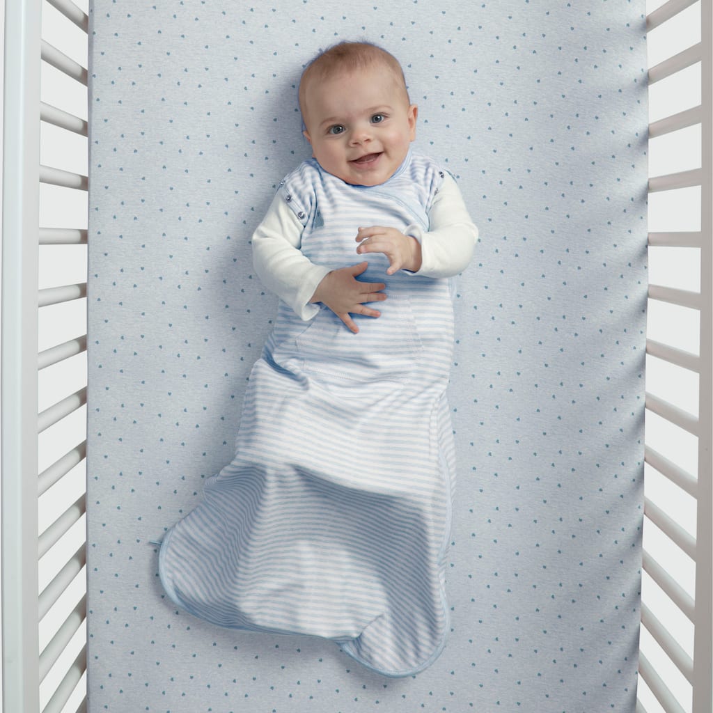 TrueSleep Sleep Sack | 100% Organic Cotton | GOTS and Oeko-Tex 100 Certified | 2-Way Zipper |Large: 6-12 Months - N/A