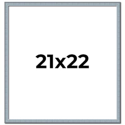 21x22 Frame Rustic Sky Blue Solid Wood Picture Frame | 0.75 Inch