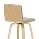 preview thumbnail 21 of 78, Skara Mid-Century Swivel Counter Stool, Upholstered Counter Height Chair with Bentwood Legs